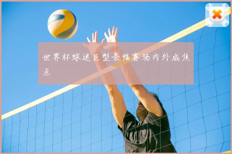 世界杯球迷巨型条幅赛场内外成焦点