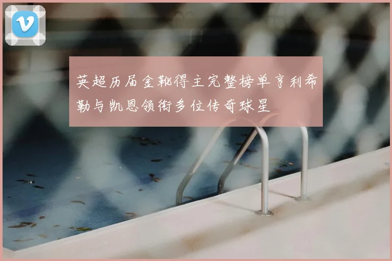 英超历届金靴得主完整榜单亨利希勒与凯恩领衔多位传奇球星