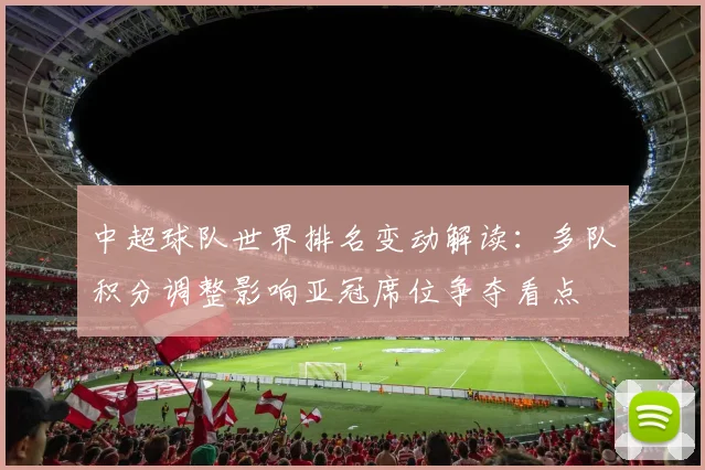 中超球队世界排名变动解读：多队积分调整影响亚冠席位争夺看点