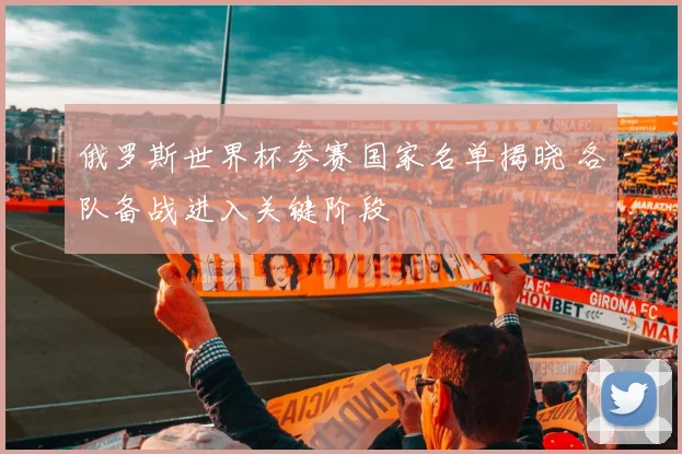 俄罗斯世界杯参赛国家名单揭晓 各队备战进入关键阶段